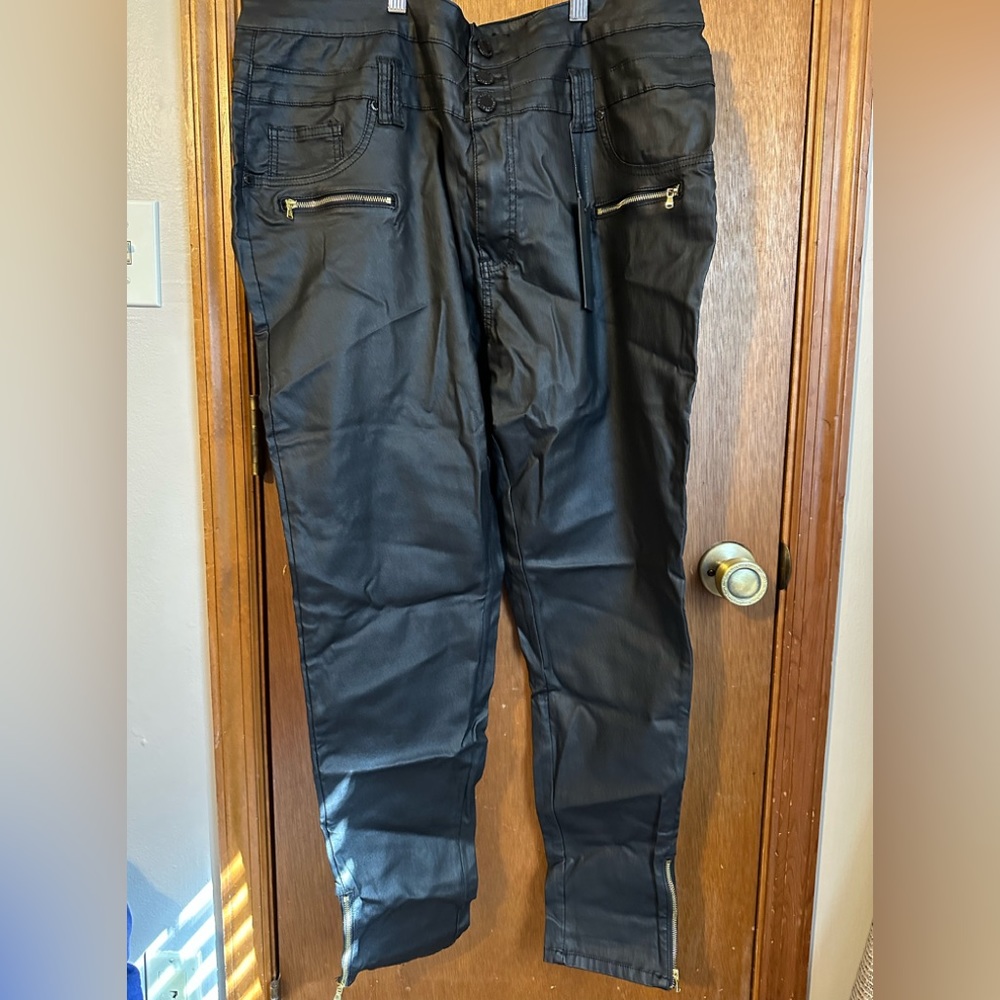 Faux Leather Pants